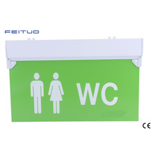 Señal de salida del WC, luz de emergencia, LED salida de emergencia, salida signo Wc